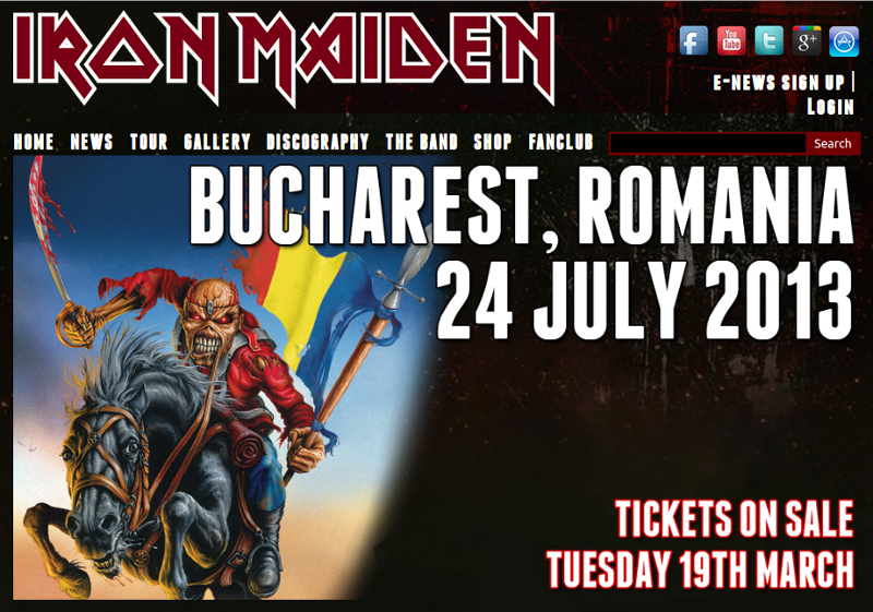 Iron Maiden in Bucuresti