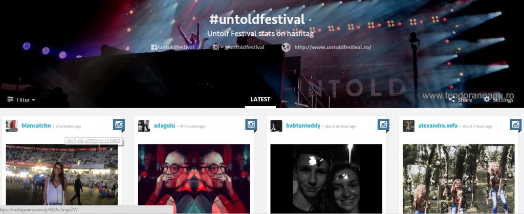 #untoldfestival social media