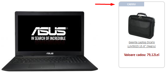 Laptop ASUS X553MA-XX432D (Procesor Intel® Celeron® Quad Core N2940 (2M Cache, up to 2.25 GHz), 15.6, 4GB, 500GB, Intel HD Graphics cel.ro